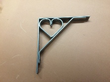 150 mm heart shelf bracket